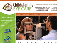 Tablet Screenshot of childandfamilyeyecare.com